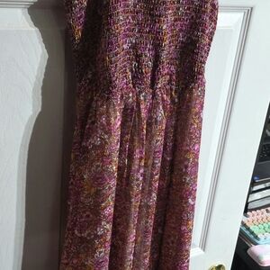 Floral Pink Maxi Dress